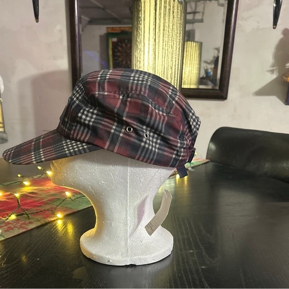 NEW Vintage Polo by Ralph Lauren Plaid Ball Hat - Red and Navy - Picture 2 of 4